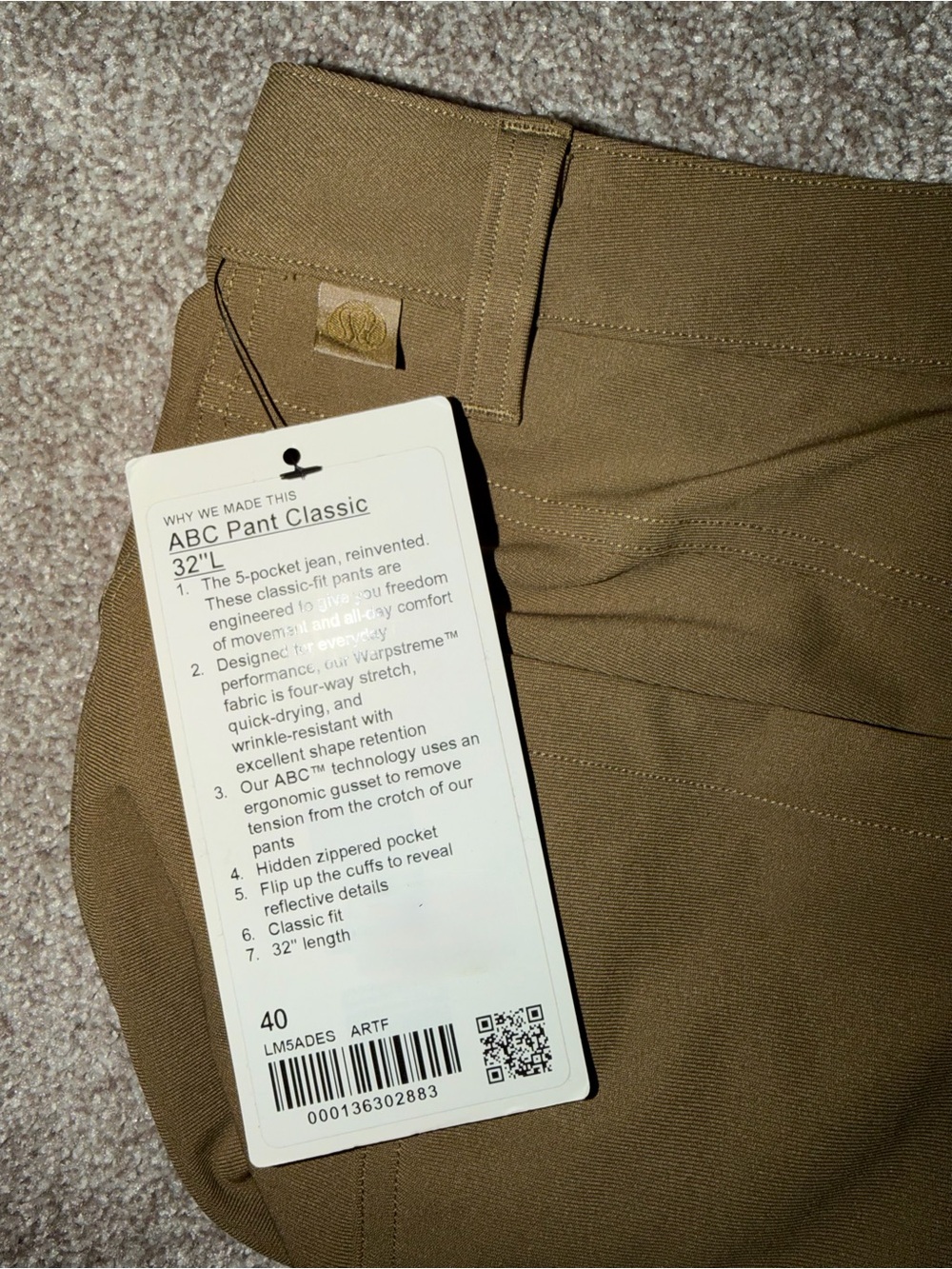 ABC Pant Classic Men’s 40W x 32L